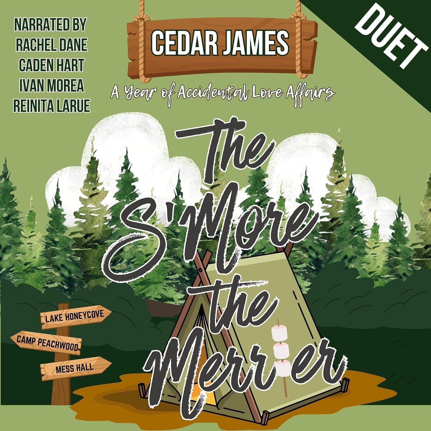 The Smore The Merrier by Cedar James — audiobook cover